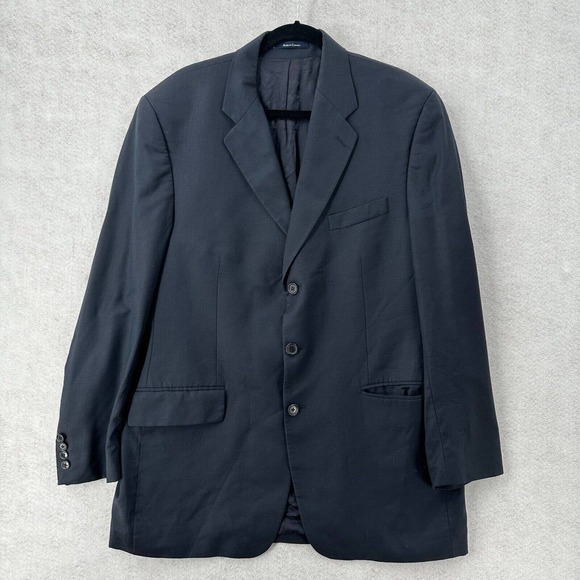 Ralph by Ralph Lauren RL Sports Coat Mens 44R Suit 3 Button Blue Blazer Jacket - Picture 1 of 16